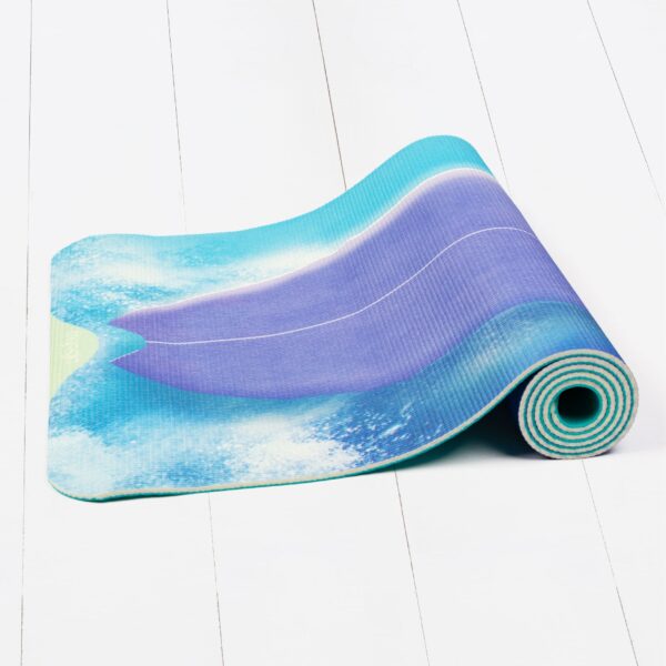 purple surfboard kids yoga mat myga Wildwood Cornwall Bude