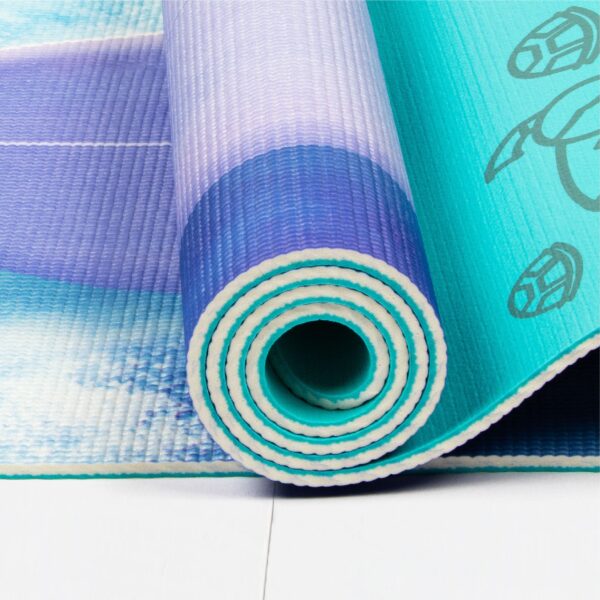 reversible kids yoga mat yoga poses surf dolphin wildwood