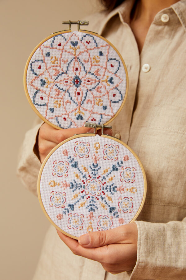 Cross stitch kit mandala gift set Wildwood Cornwall