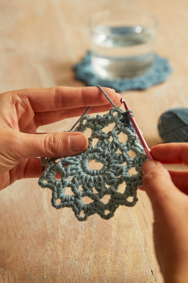 DIY crochet set blue Wildwood Cornwall