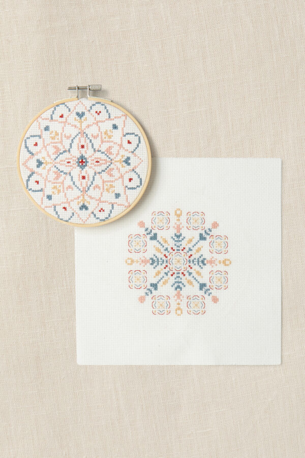 mandala cross stitch kit Wildwood Cornwall