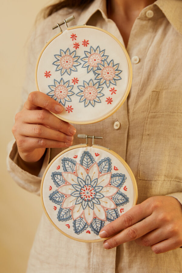 mandala double embroidery kit Wildwood Cornwall