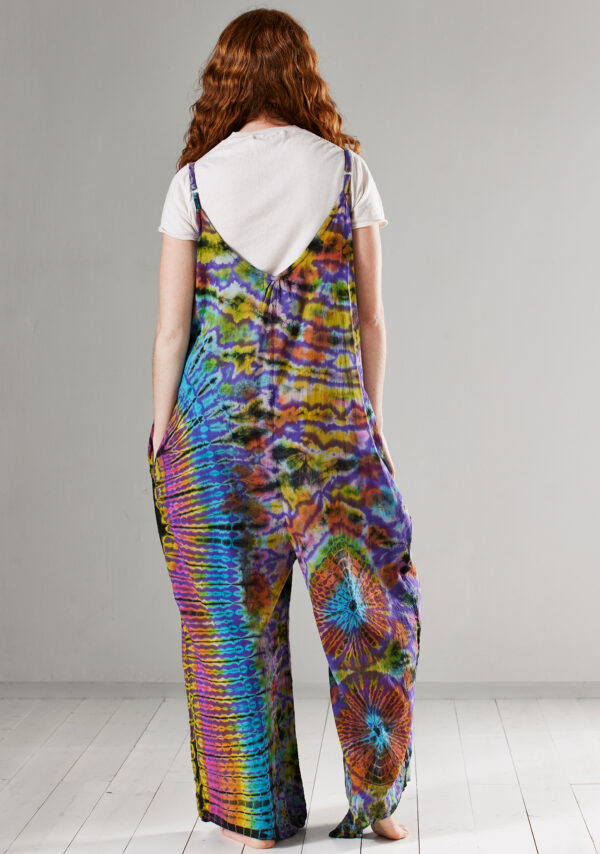 Tie dye fair trade jumpsuit Wildwood Cornwall