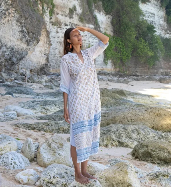 White kaftan Wildwood Cornwall