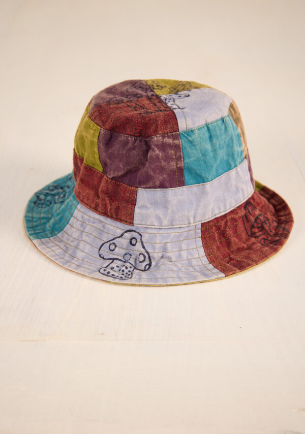 mushroom patchwork bucket hat wildwood