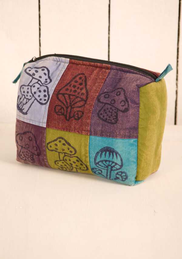 washbag mushroom patchwork Wildwood Cornwall