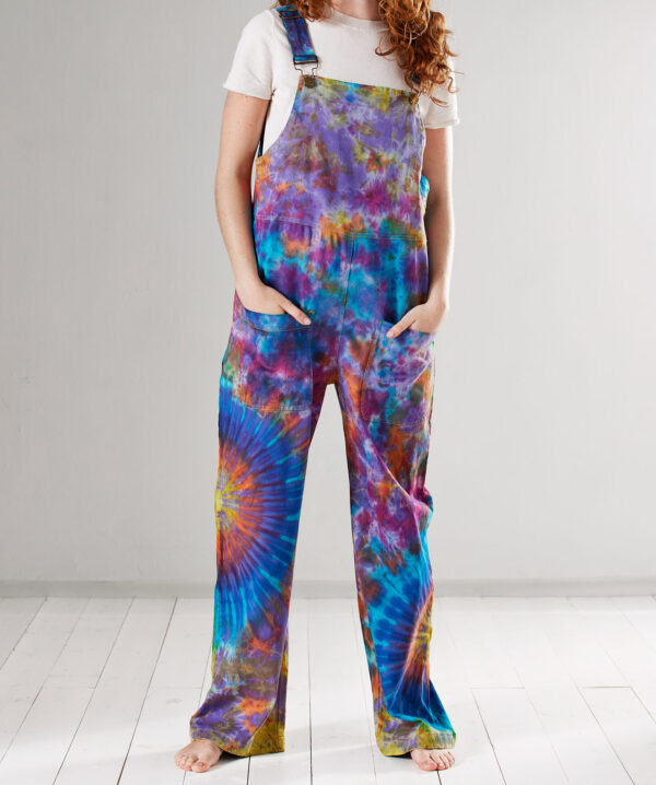 Tie dye dungarees Wildwood cornwall