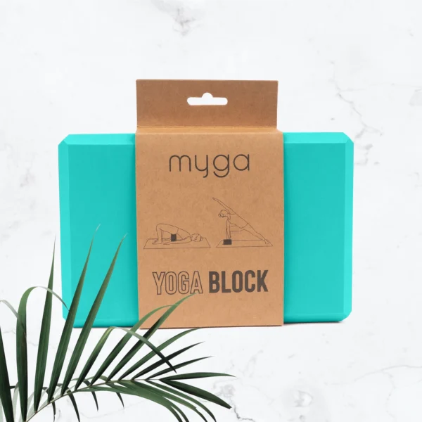 Turquoise foam yoga block Wildwood Cornwall Bude