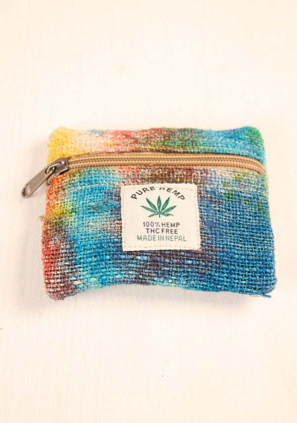 ethical tie dye purse hemp wildwood cornwall