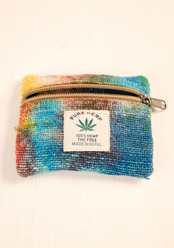 fair trade tie dye hemp purse wildwood cornwall