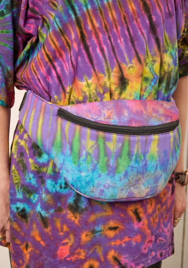 festival tie dye bumbag wildwood cornwall