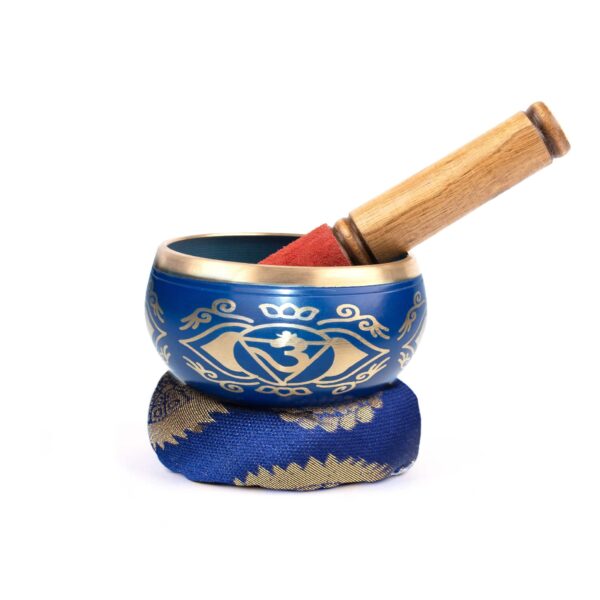 Blue third eye chakra singing bowl Wildwood Cornwall Bude