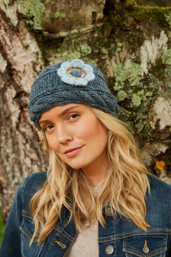 Pachamama sorrento teal beanie hat Wildwood cornwall