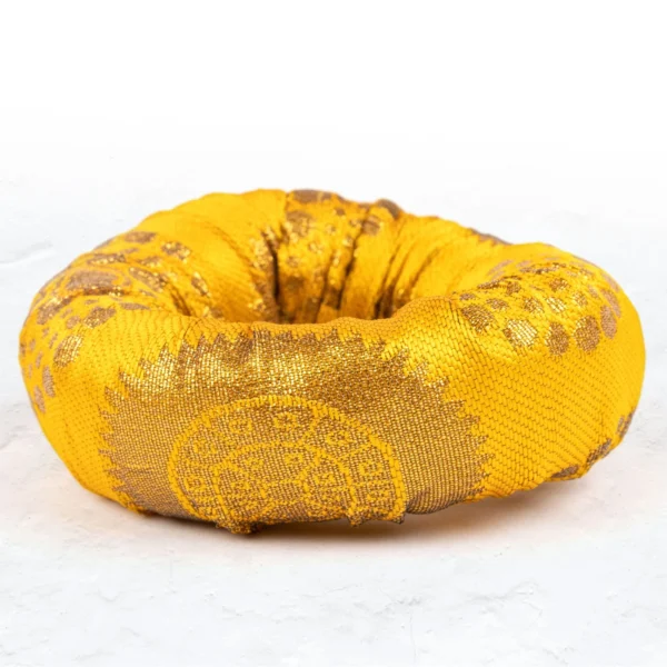 Yellow chakra sound bowl pillow Wildwood cornwall