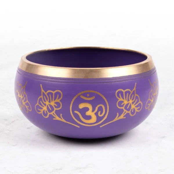 purple crown chakra sound singing bowl myga wildwood cornwall