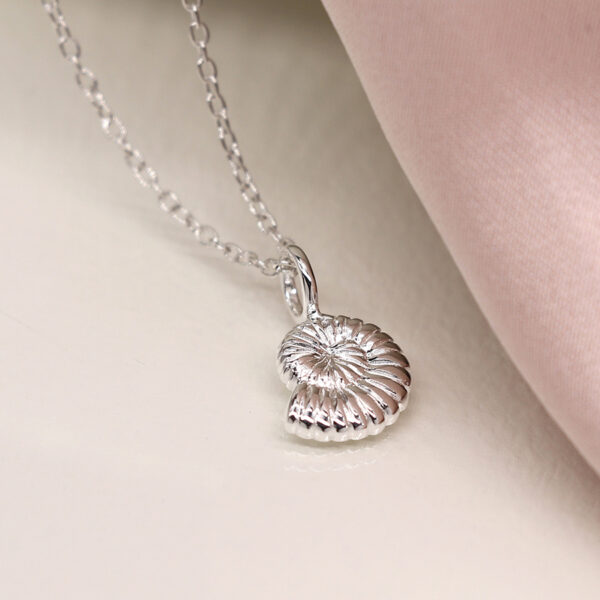 ammonite sterling silver necklace wildwood cornwall