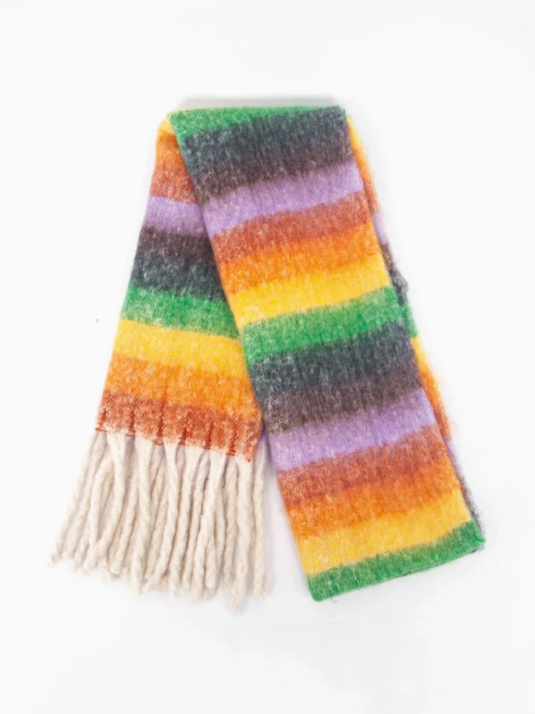 rainbow chunky oversized scarf wildwood cornwall