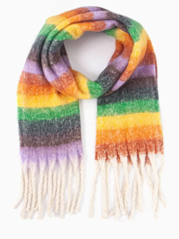 rainbow chunky soft scarf wildwood cornwall