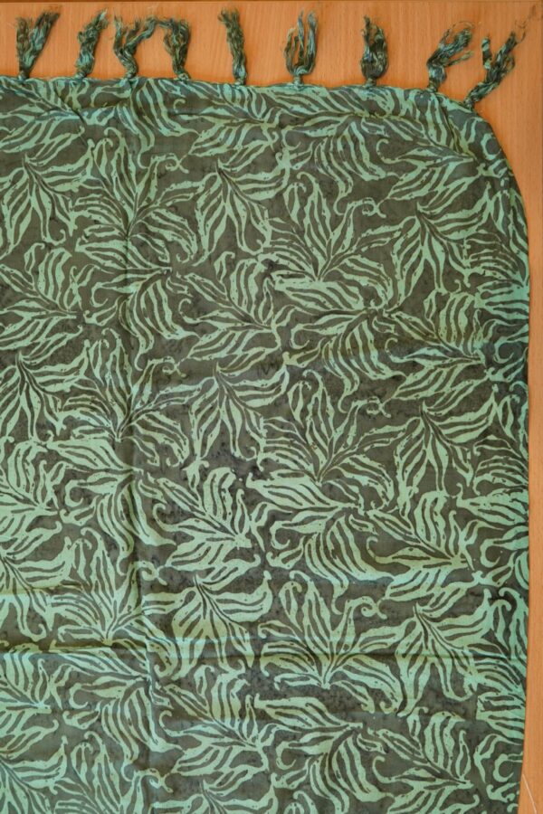 Green batik sarong pachamama wildwood cornwall